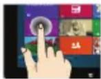 PEAQ PDT P1010 - Gestes pour l'écran tactile - 7