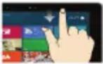 PEAQ PDT P1010 - Gestes pour l'écran tactile - 5