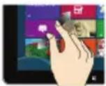 PEAQ PDT P1010 - Gestes pour l'écran tactile - 4