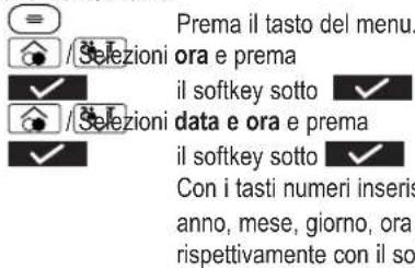 Amplicomms BigTel 280 - Impostare data/orario - 1