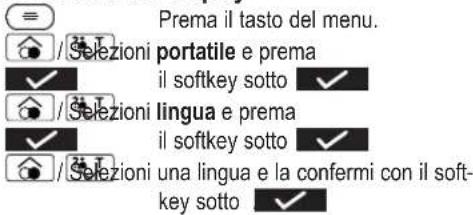 Amplicomms BigTel 280 - Impostare l'idioma del display - 1