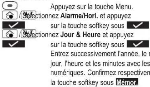 Amplicomms BigTel 280 - Régler la date/l'heure - 1