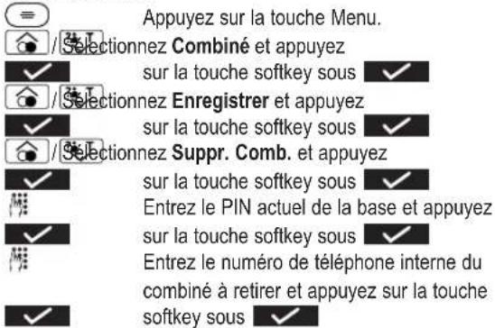 Amplicomms BigTel 280 - Supprimer un combiné - 1