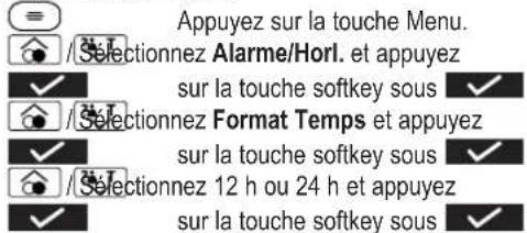 Amplicomms BigTel 280 - Régler le format de l'heure - 1