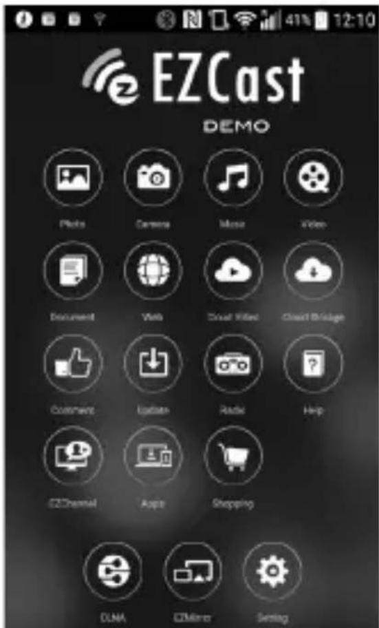 Renkforce RenkCast TV - Advice on use of the EZCast App - 1