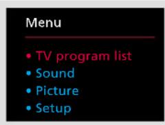 BANG & OLUFSEN BeoVision MX 4200 - Afficher la liste des chaînes - 2
