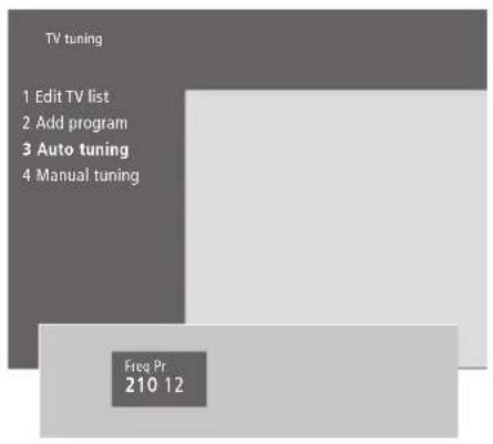 BANG & OLUFSEN BeoVision 332 - Trouver des chaînes disponibles - 1