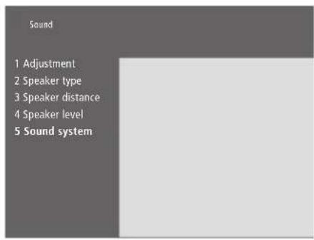 BANG & OLUFSEN BeoVision 332 - Visualisation du nom du système son actif - 1