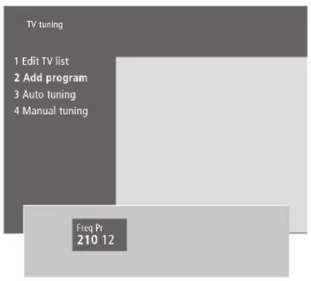 BANG & OLUFSEN BeoVision 332 - Ajouter de nouvelles chaînes de télévision - 1