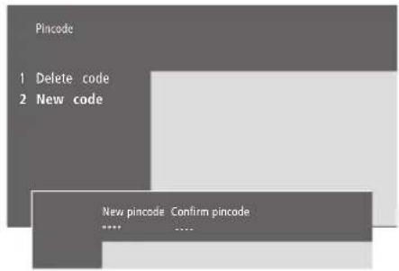 BANG & OLUFSEN BeoVision 332 - Activer le système de code PIN Modifier ou effacer votre code PIN - 2