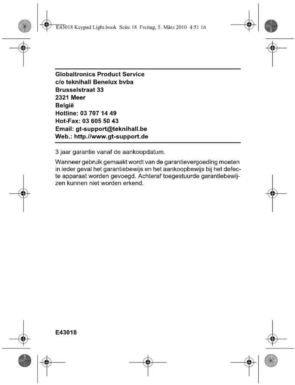 Terris K102 - GARANTIEBEWIJS - 8