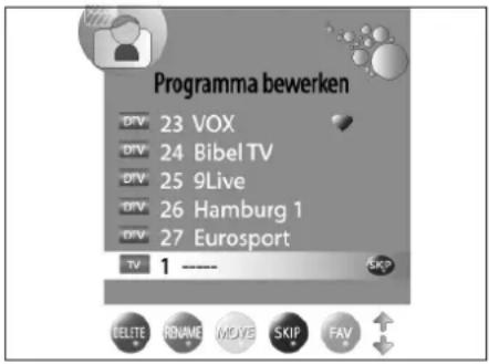 Terris LCD 2292 - Zenders verschuiven - 1