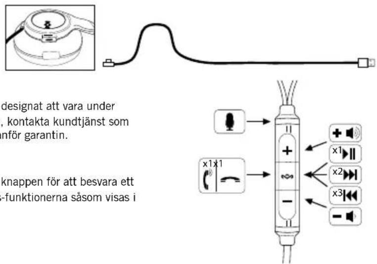 HOUSE OF MARLEY Legend ANC EMDH013 - Kompatibilitet för mikrofon och 3-knappskontroll - 1