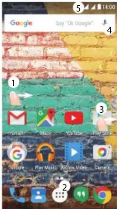 ARCHOS 50e Neon - Schermata iniziale - 2