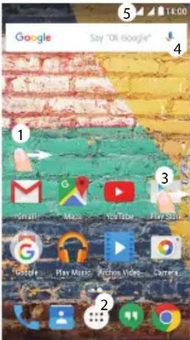 ARCHOS 50e Neon - Google account &amp; Contacten - 1