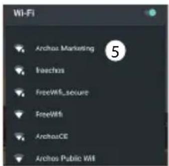ARCHOS 50e Neon - Ligação Wi-Fi - 1
