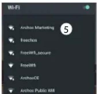 ARCHOS 50e Neon - WiFi-verbinding - 1