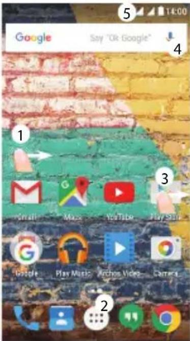 ARCHOS 50e Neon - Compte Google &amp; Contacts - 1