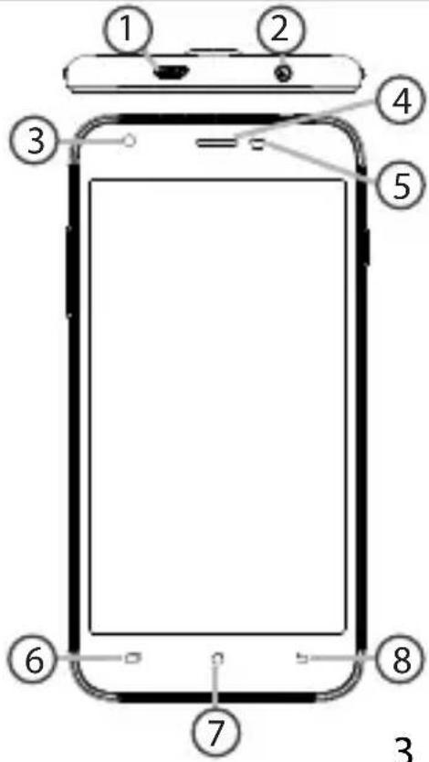 ARCHOS 50c Platinum - Description of the phone - 1