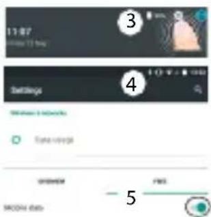 ARCHOS 50c Platinum - Ativar/desativar os dados móveis - 1