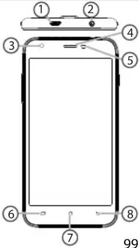 ARCHOS 50c Platinum - Descrição do dispositivo - 1