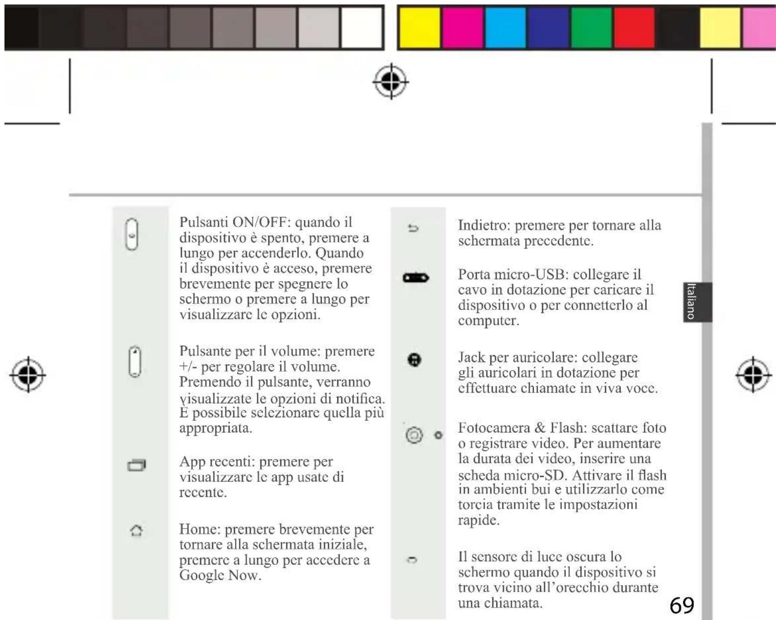 ARCHOS 50c Platinum - Descrizione del dispositivo - 4