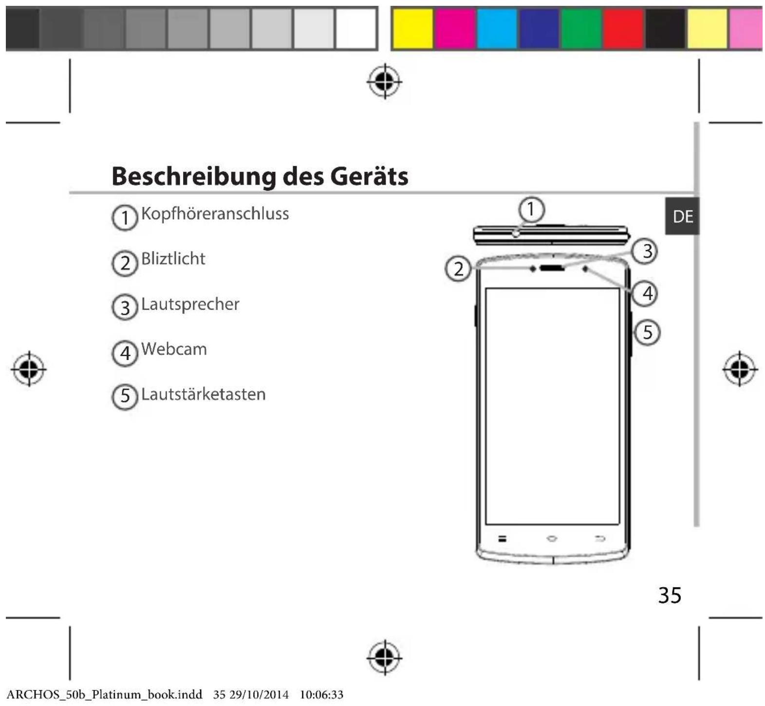 ARCHOS 50b Platinum - Verpackungsinhalt - 2
