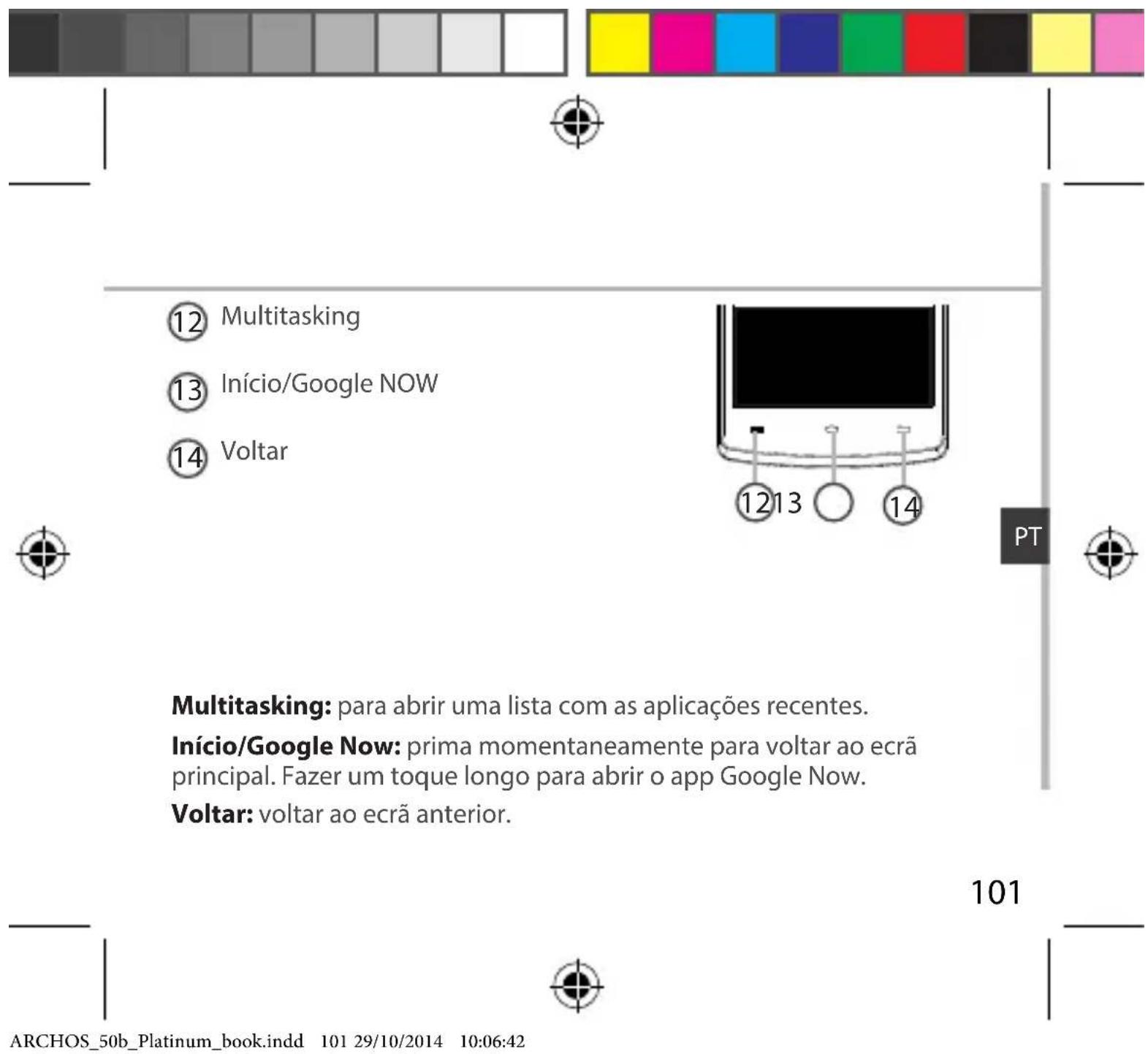 ARCHOS 50b Platinum - Descrição do disposivo - 2