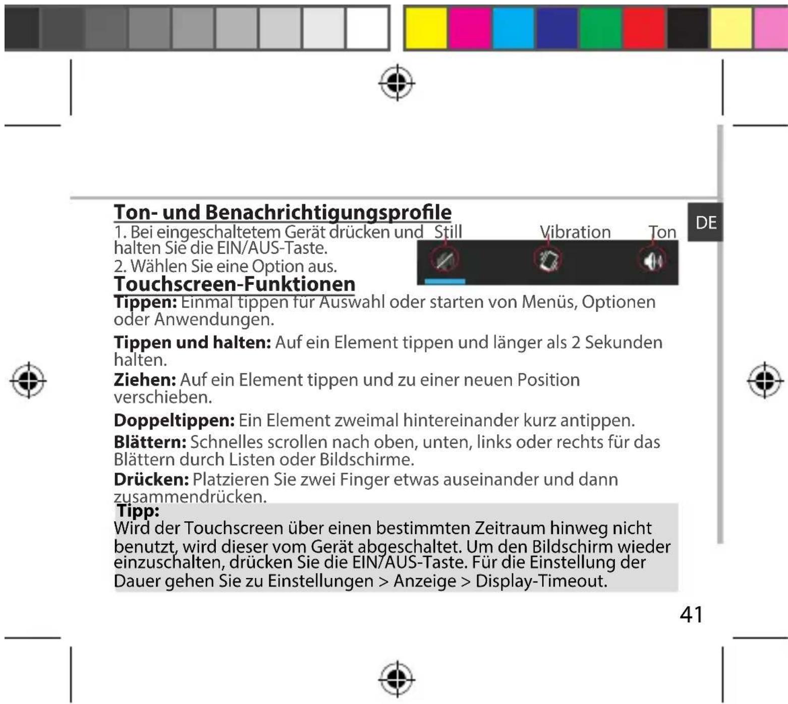 ARCHOS 50b Platinum - Ausschalten - 1