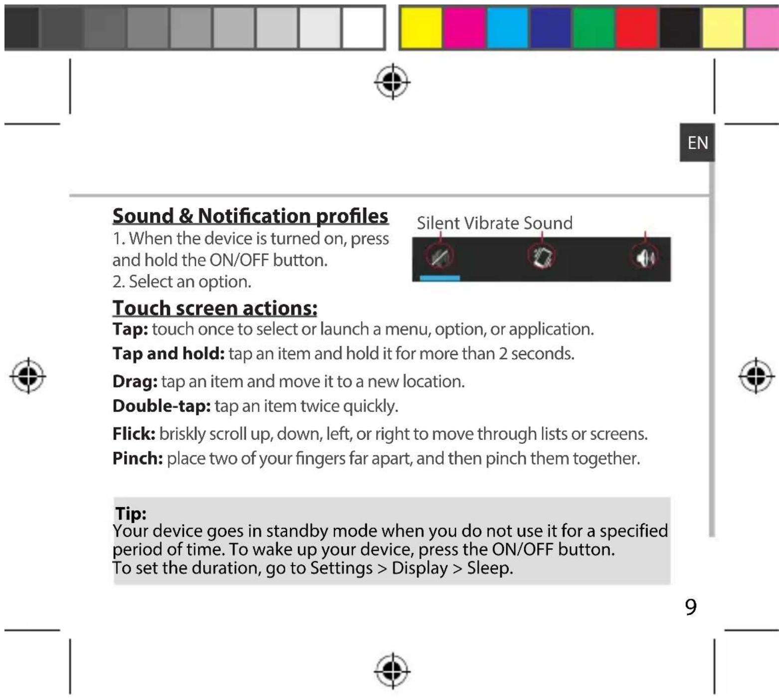 ARCHOS 50b Platinum - Turn OFF - 2