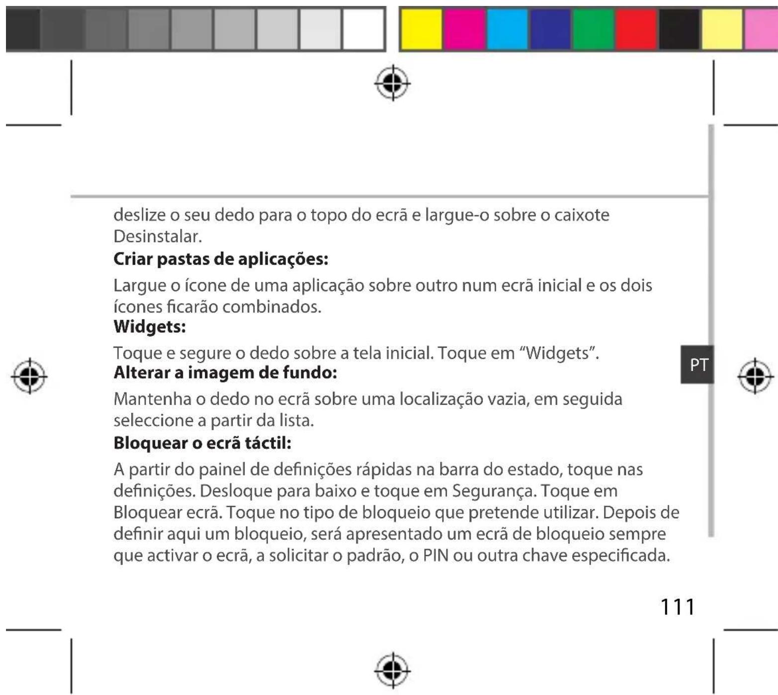 ARCHOS 50b Platinum - Desinstalar um item: - 1