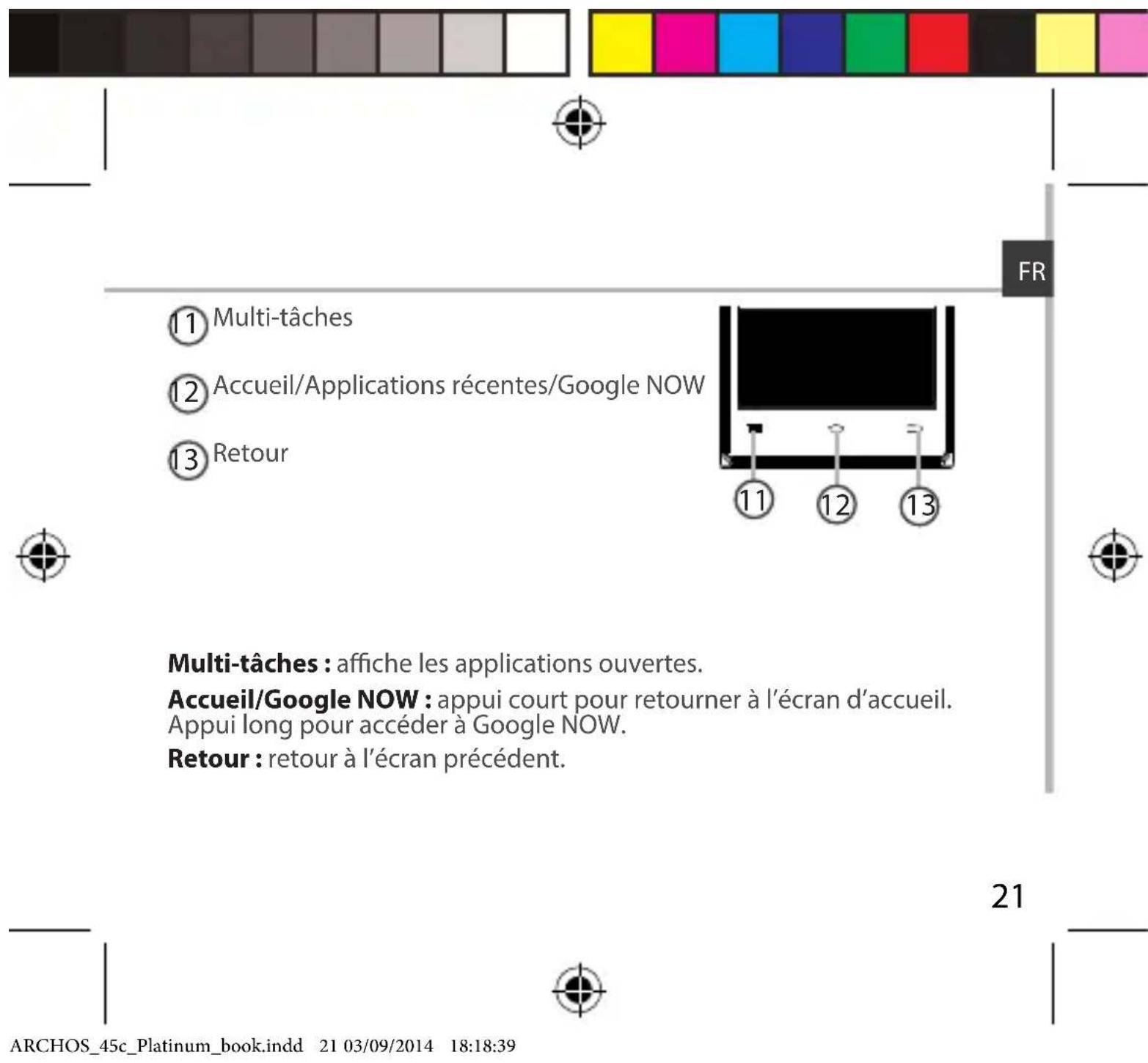 ARCHOS 45c Platinum - Description du téléphone - 2