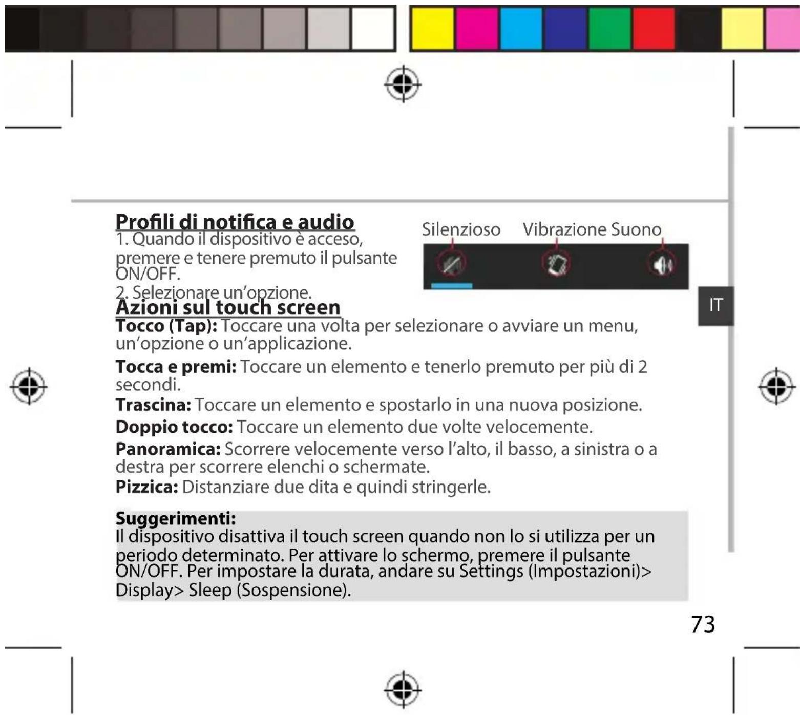 ARCHOS 45c Platinum - Spegnimento - 2