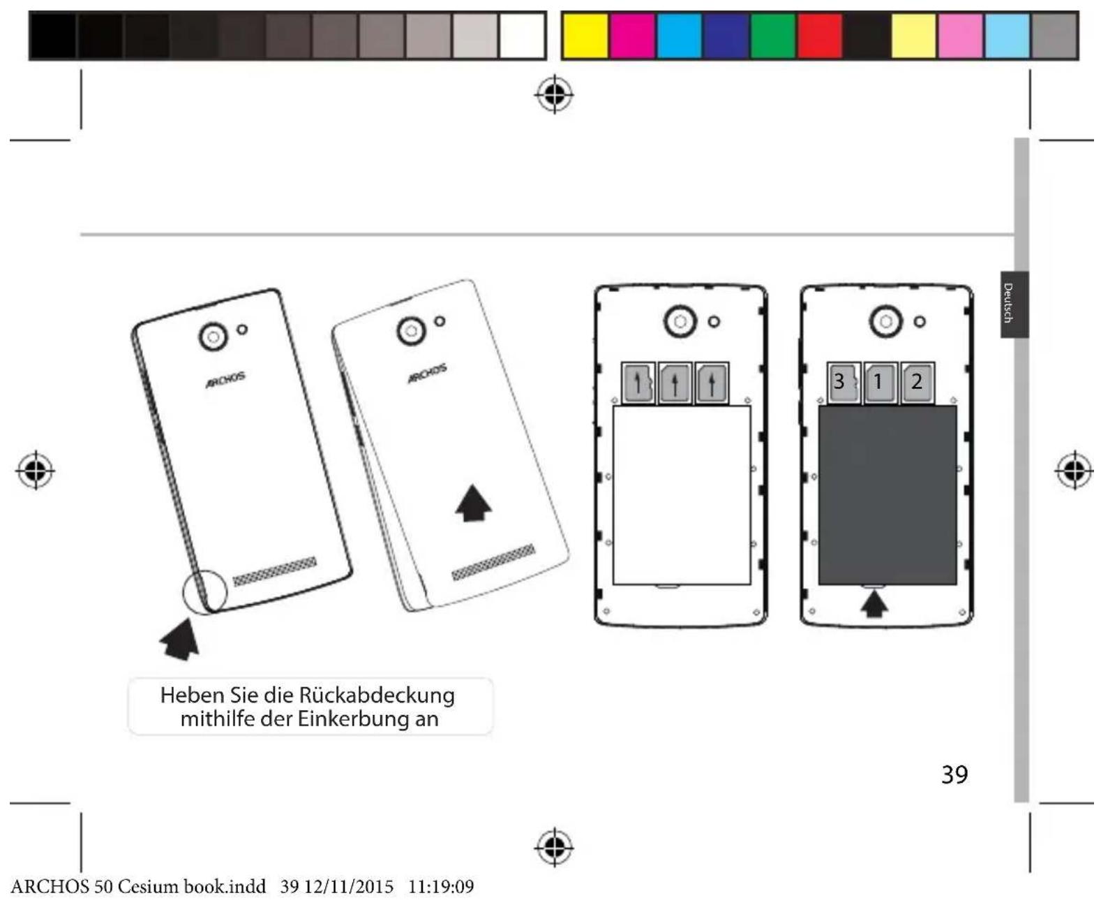 ARCHOS 50 Cesium - Beschreibung des Telefons - 9