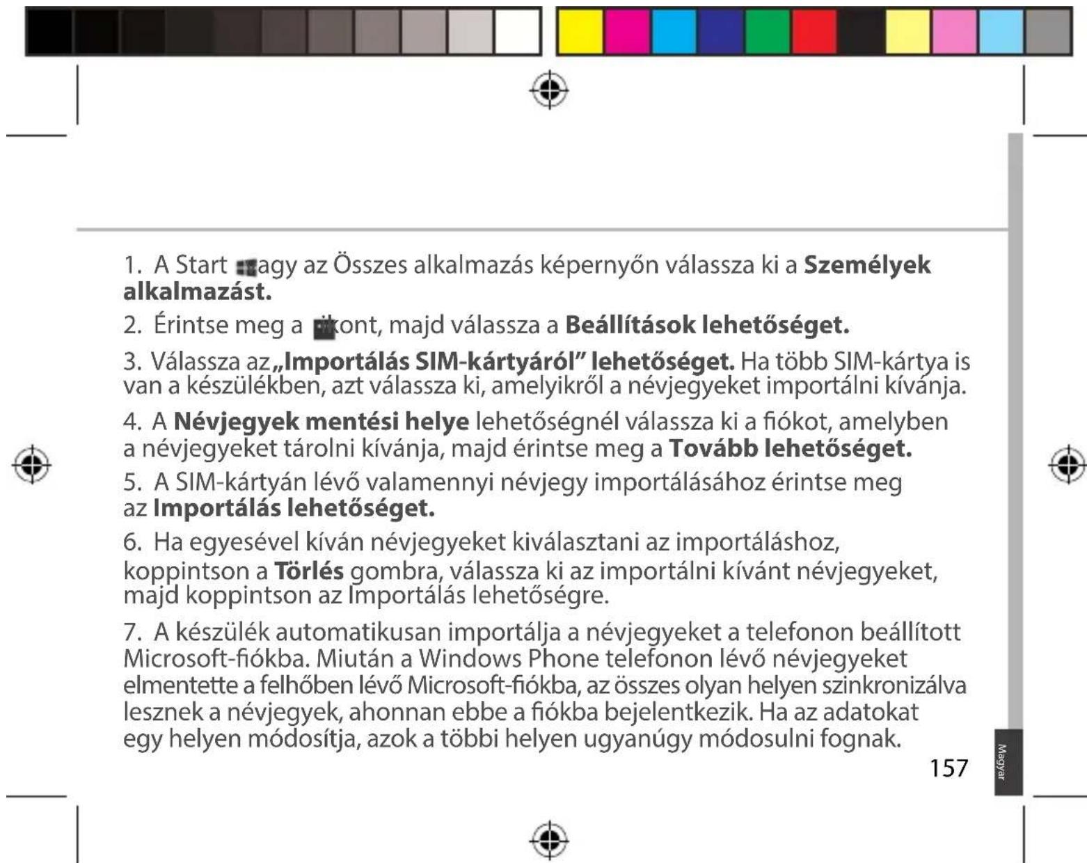ARCHOS 50 Cesium - Névjegyek mentése - 2