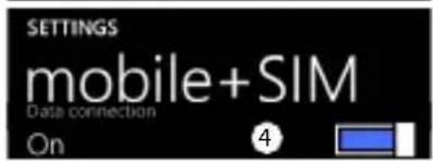 ARCHOS 50 Cesium - Activating/Deactivating the mobile data - 3