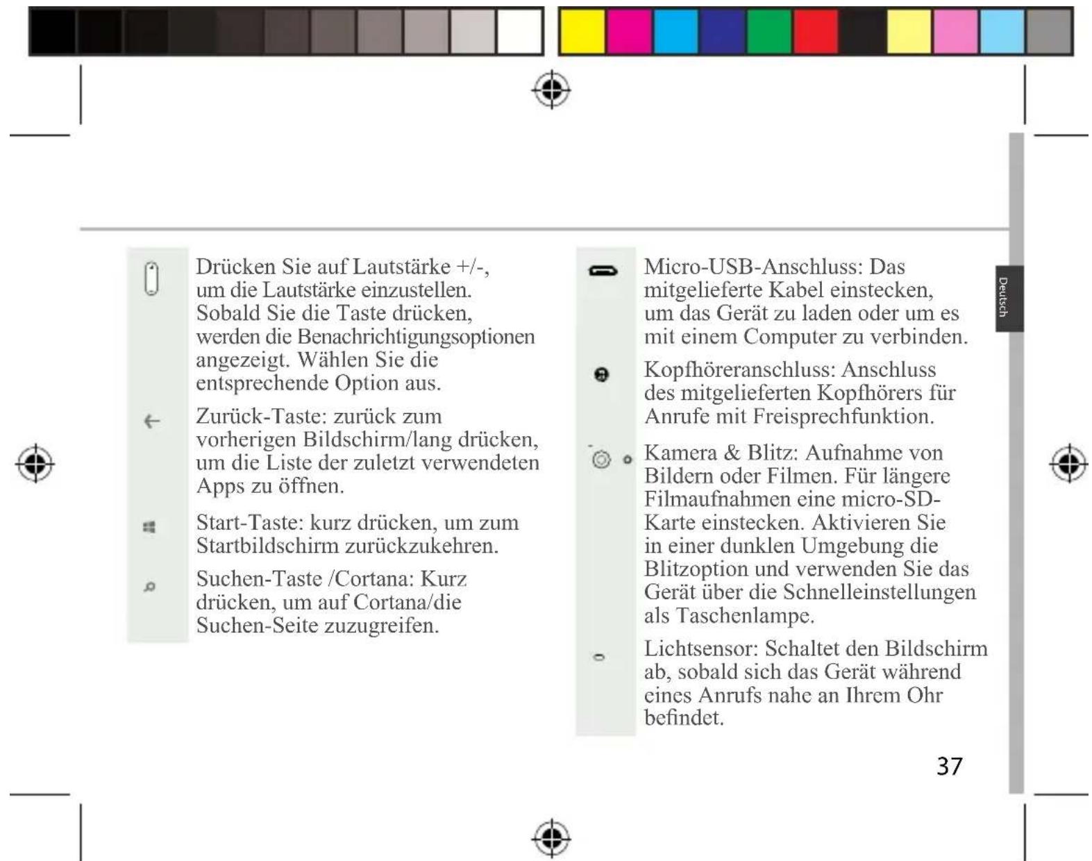ARCHOS 50 Cesium - Beschreibung des Telefons - 4