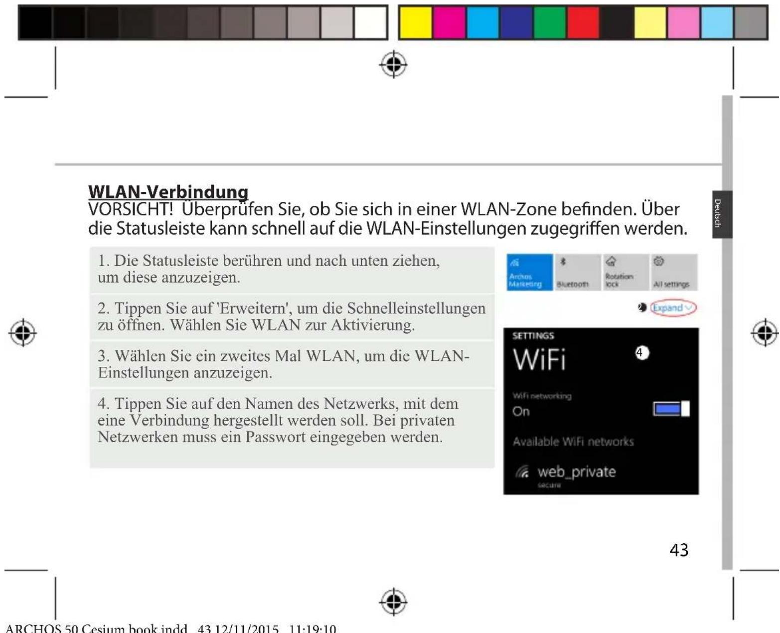 ARCHOS 50 Cesium - Einschalten - 3