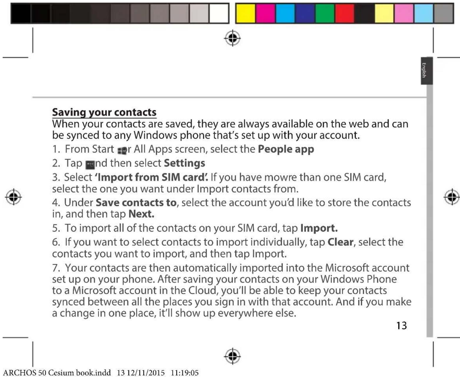 ARCHOS 50 Cesium - Adding an account - 4