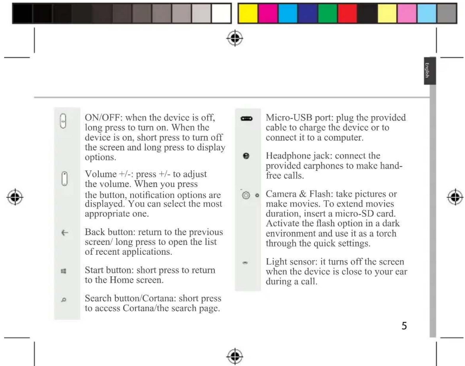 ARCHOS 50 Cesium - Description of the phone - 4