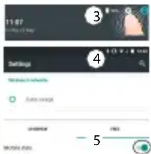 ARCHOS 40 Helium - Activating/Deactivating the mobile data - 1