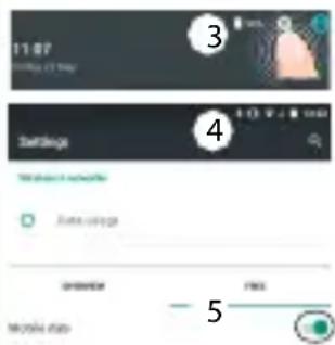 ARCHOS 40 Helium - Activación y desactivación de los datos móvil - 1