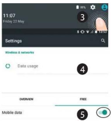 ARCHOS 40 Power - Aktivierung/Deaktivierung der Mobildaten - 1