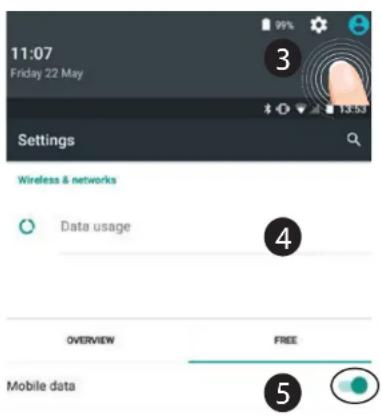 ARCHOS 40 Power - Activer/Désactiver les données mobiles - 1