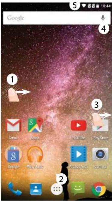 ARCHOS 40 Power - A kezdőképernyőn - 2