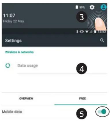 ARCHOS 40 Power - Mobiele data inschakelen/uitschakelen - 1