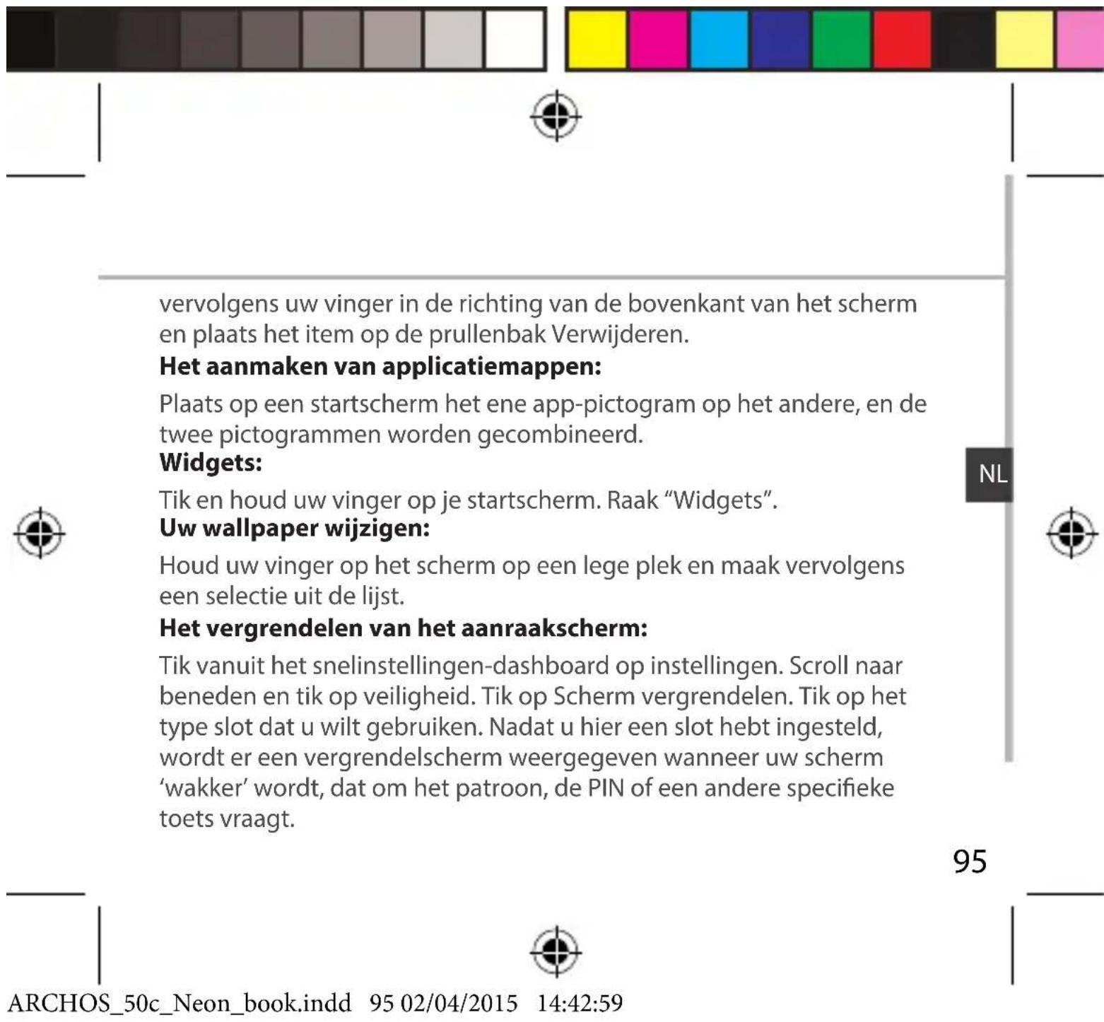 ARCHOS 50c Neon - Verwijdersen van een item: - 2