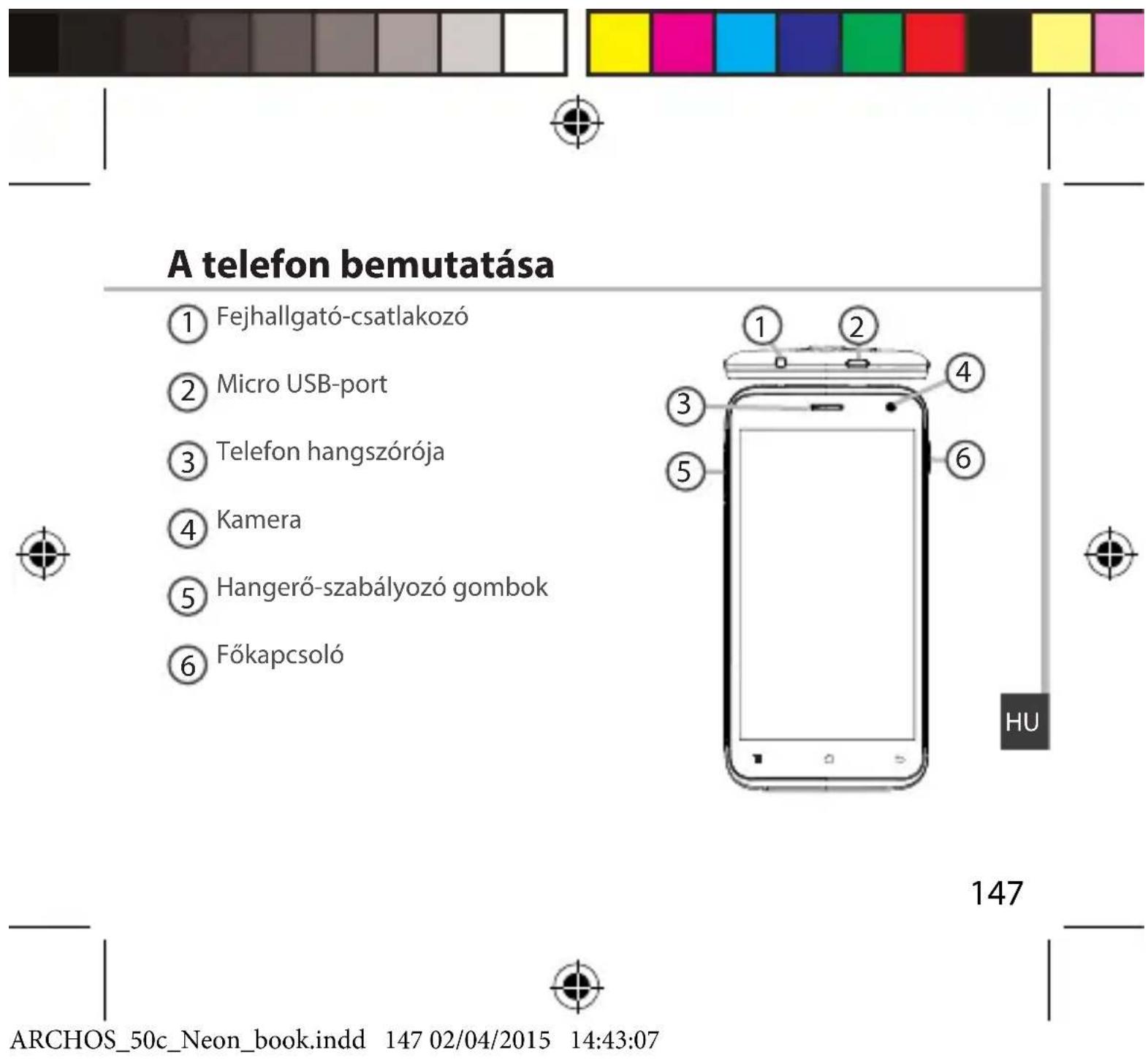 ARCHOS 50c Neon - Acsomag tartalma - 2