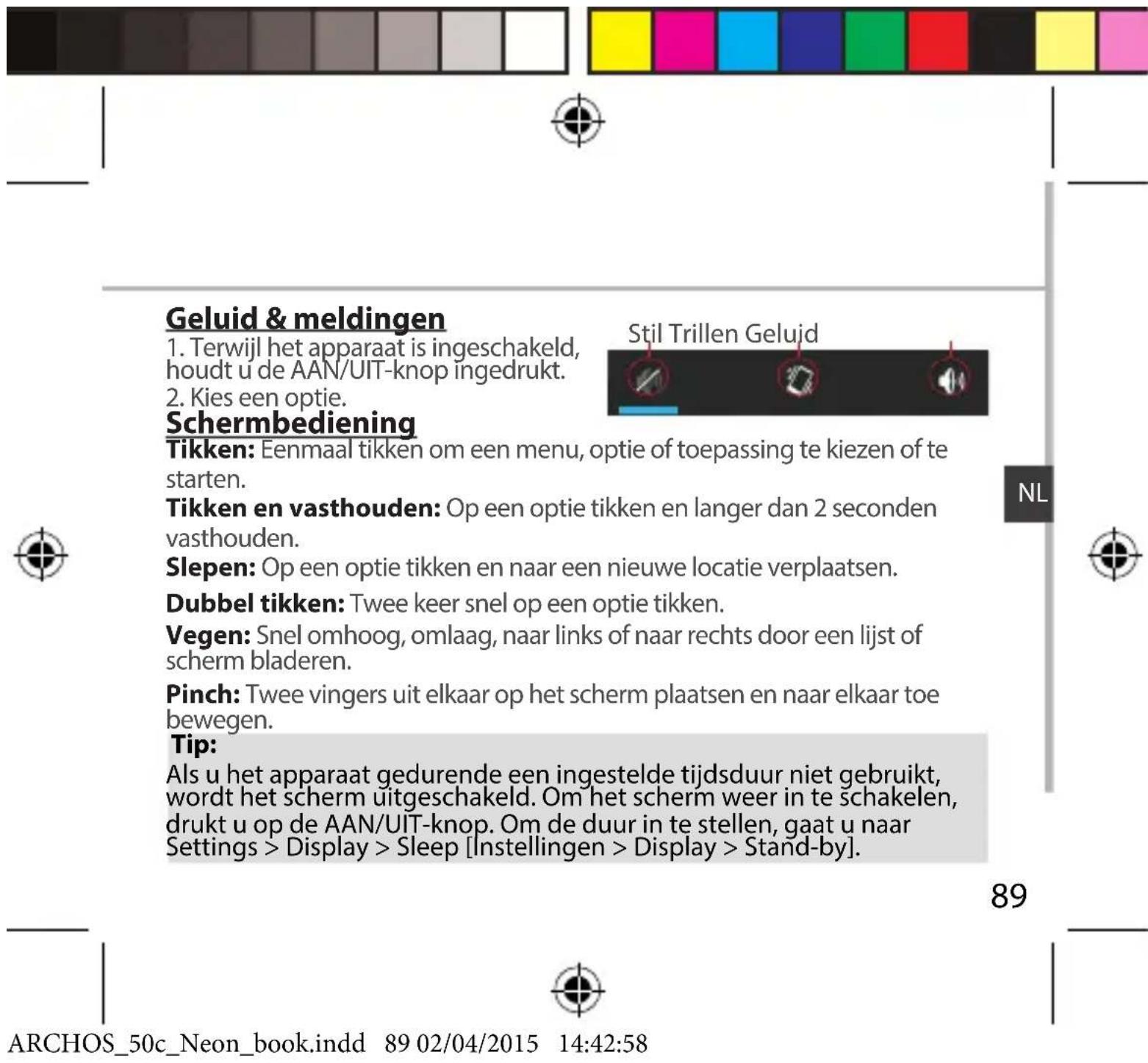 ARCHOS 50c Neon - Uitschakelen - 2