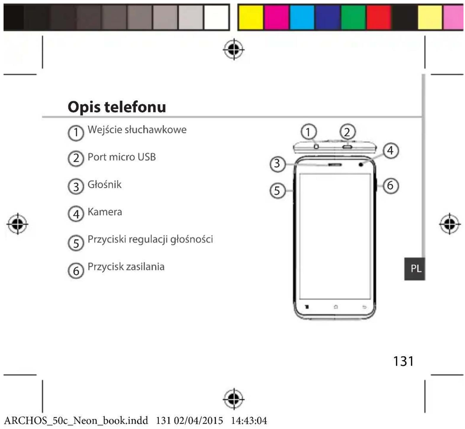ARCHOS 50c Neon - Zawartość opakowania - 2